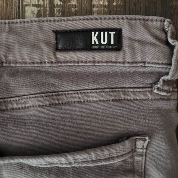 Kut from the Kloth Light Gray Cropped Jeans - Picture 4 of 8